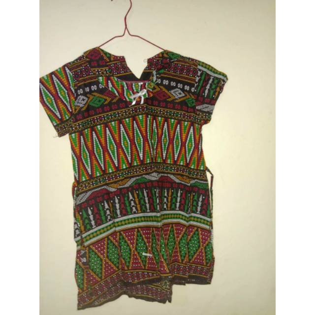 Dress anak motif ulos (PRELOVED)