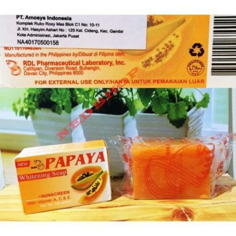 Sabun RDL Papaya Orengs tua dan kuning 135 Grams