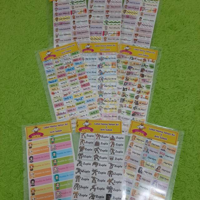 

Label karakter anak anti air, custom