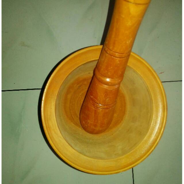 (Bisa cod) Lumpang kayu halus dan lembut