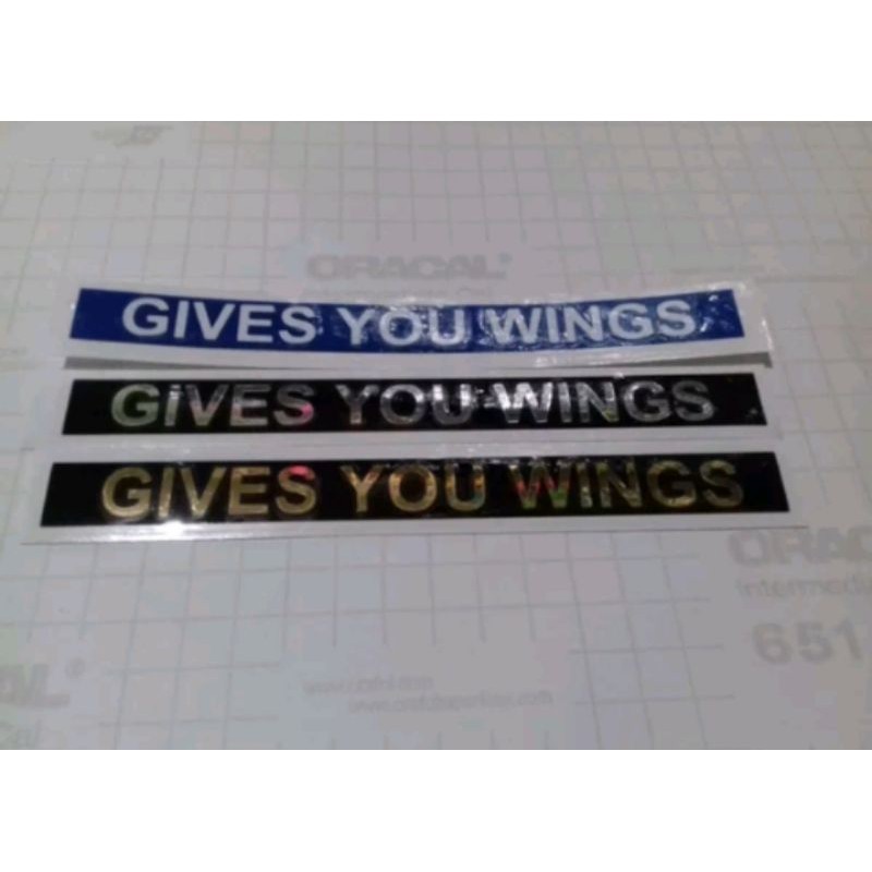 

cutting stiker give you wings 1