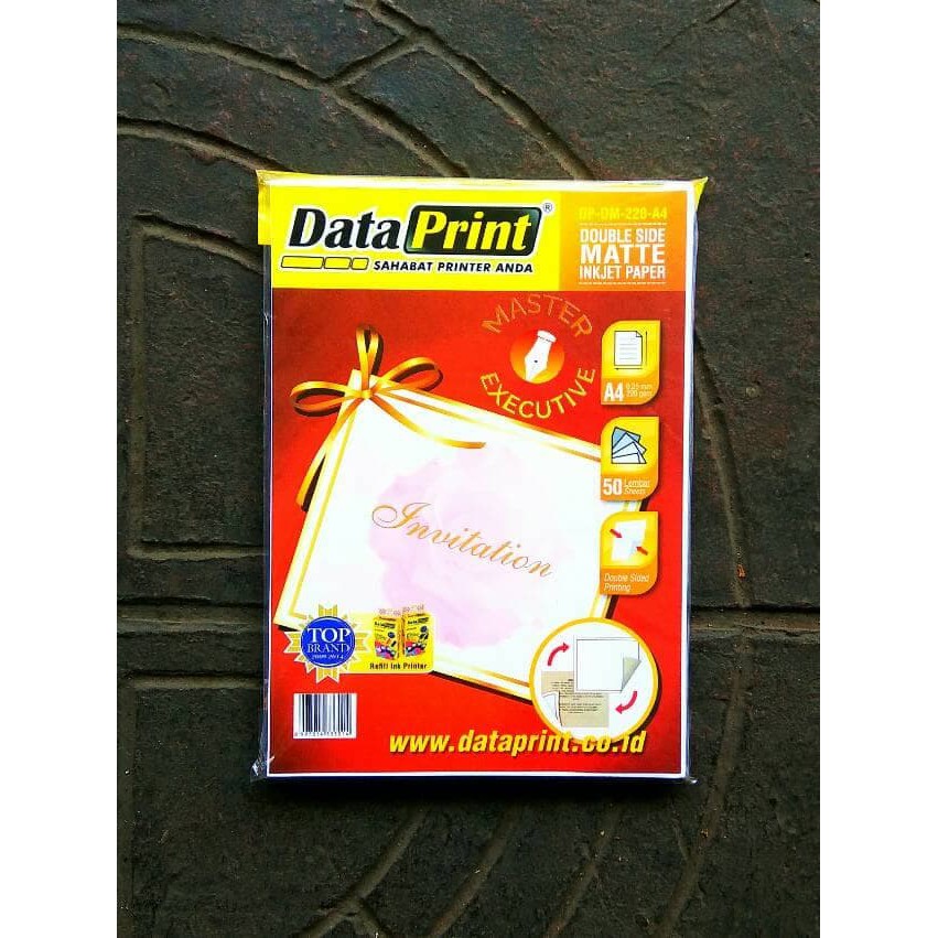 [Pak - 50 Lembar] Data Print Double Side Matte 220 gsm A4 / DP-DM-220-A4 Dataprint