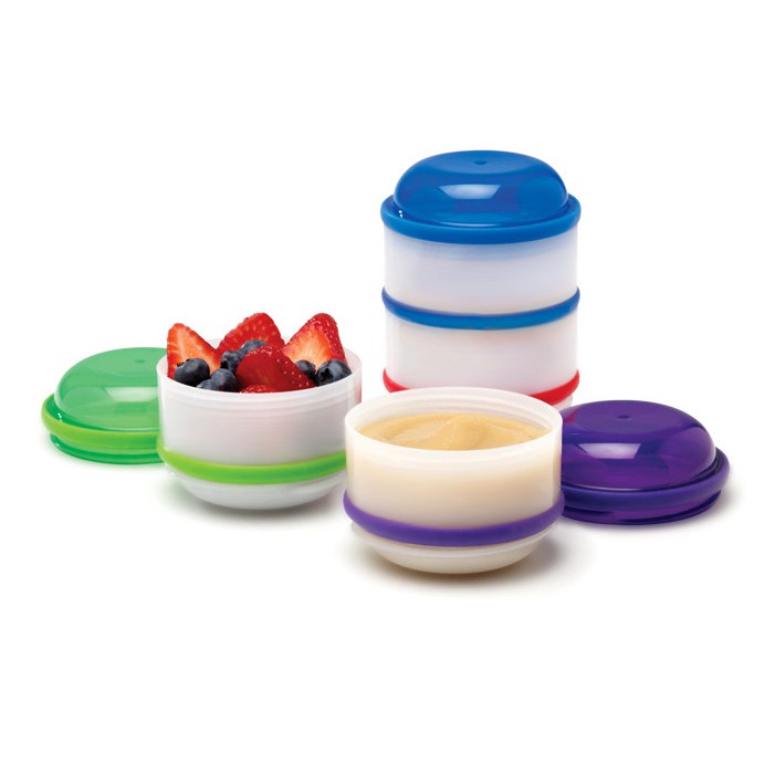 DR.BROWNS SNACK A PILLAR, SNACK &amp; DIPPING CUP 4PACK 765-P3 / FOOD CONTAINER / TOPLES