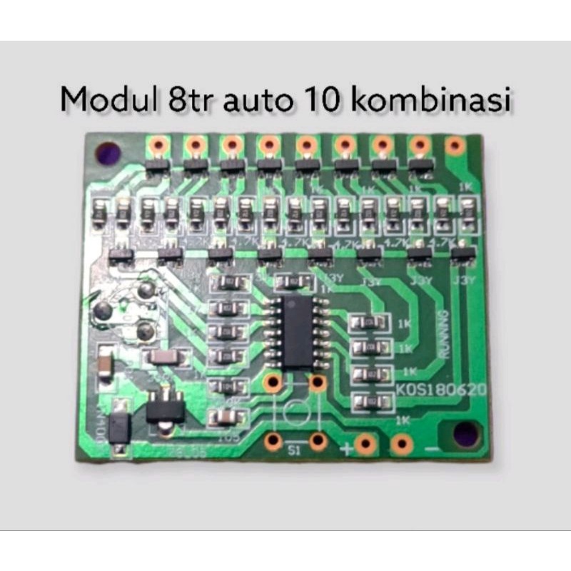 modul lampu 8 TR AUTO 10 MODE DC 12V