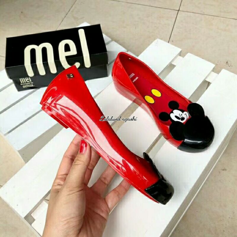 Sepatu mel melissa mickey and friends RED /sepatu melissa mel/sepatu melissa mickey