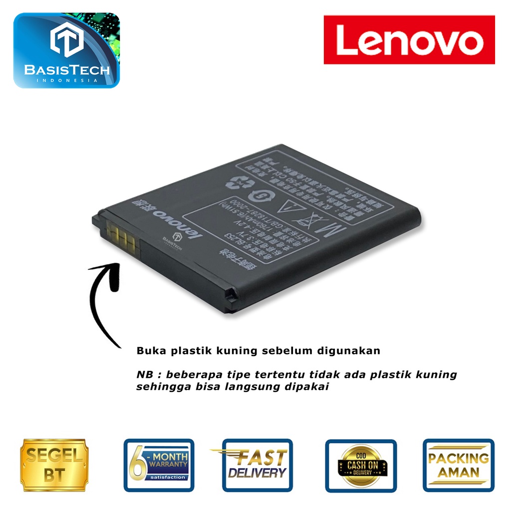 BATERAI LENOVO A1000 A2010 A2580 A2860 A3600 BL253 - ORI99