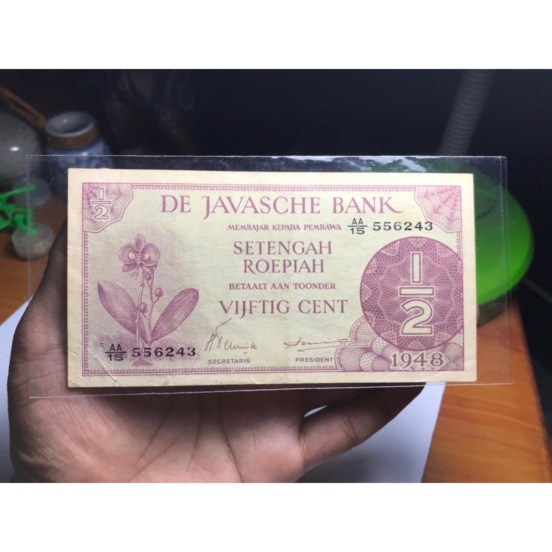 Uang Kuno Setengah Rupiah Federal 1946 Original
