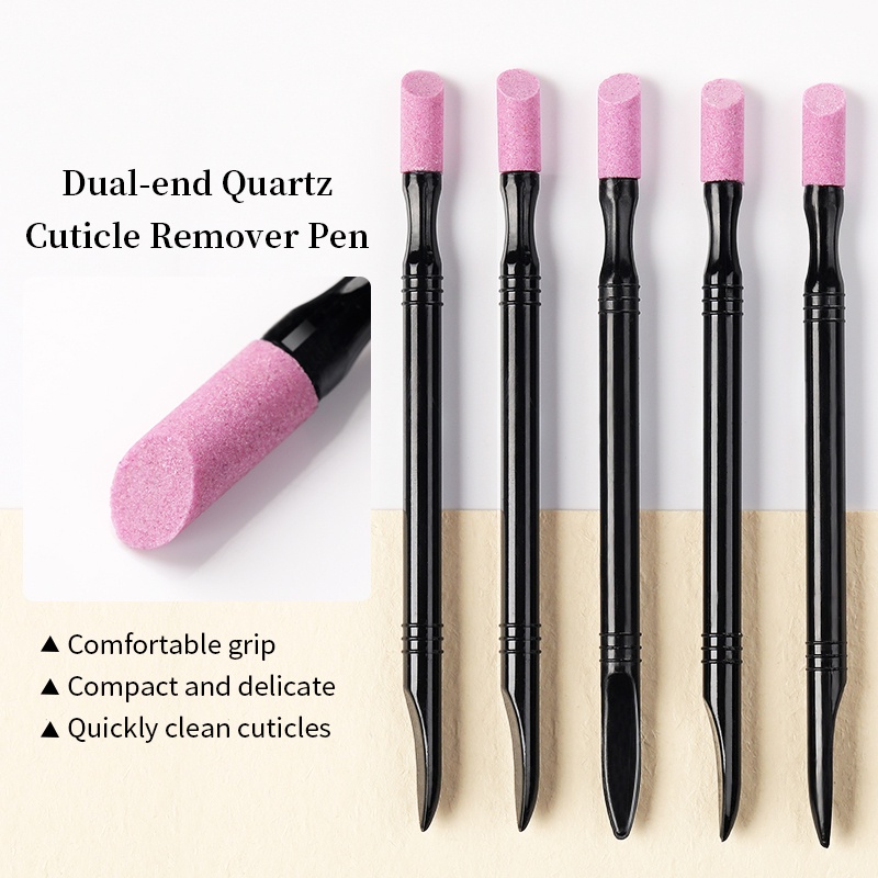 1pc Alat Pendorong Kutikula / Kulit Mati Dua Sisi Untuk Manicure