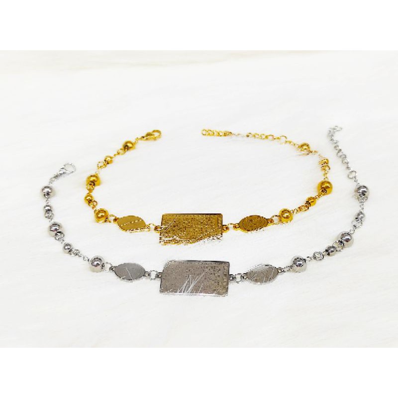 Gelang Rosario Stainless Stell model Kotak