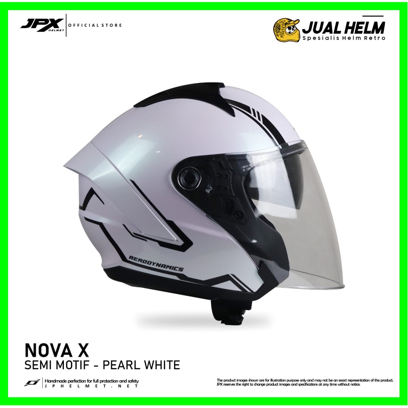 Helm JPX Nova X Semi Motif Pearl White