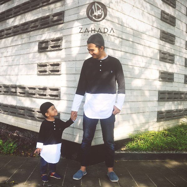kaos koko kurta couple ayah dan anak henley zahada