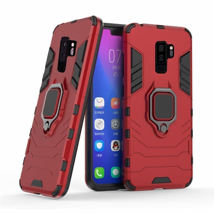 SAMSUNG S10 S10 PLUS S9 S10+ + CASE HARDCASE ARMOR PHANTER + RING 360 HARD TRANSFORMER SHOCKPROOF HARD CASING COVER