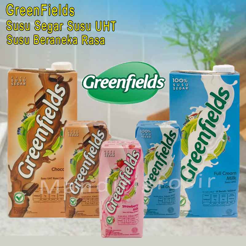 Susu UHT Susu Segar * Susu GreenFields *  Susu Sehat * 1000ml * 200ml