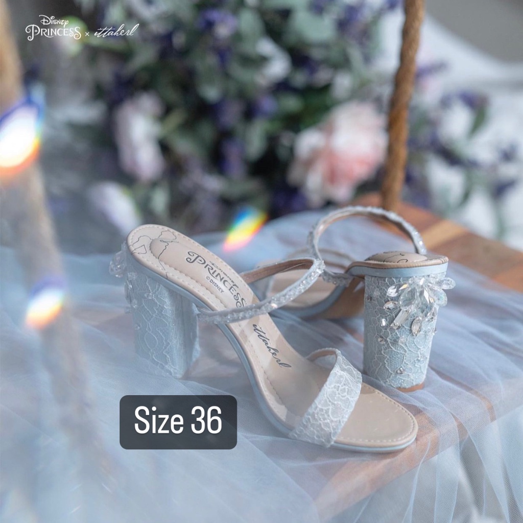 Ittaherl Cinderella Vol 2 Fairytale 90 mm Blockheels Sky ukuran 36