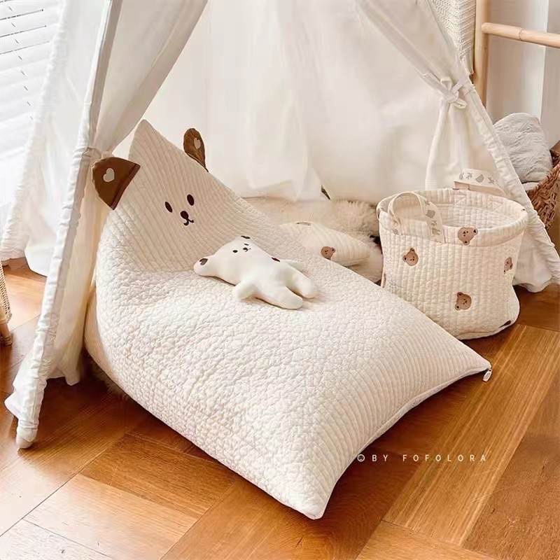 Korean bean bag/lazy sofa COKLAT-sofa anjing kucing import murah