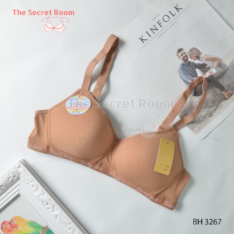 TALLY BRA BH 3267 ( ADA LOGO ) | TANPA KAWAT | BUSA TIPIS |  CUP C | SIZE 36 - 42