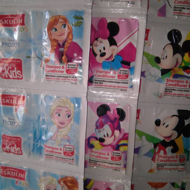 Eskulin Kids Shampoo sachet Kemasan Renteng 5+5 ml - 12 pcs