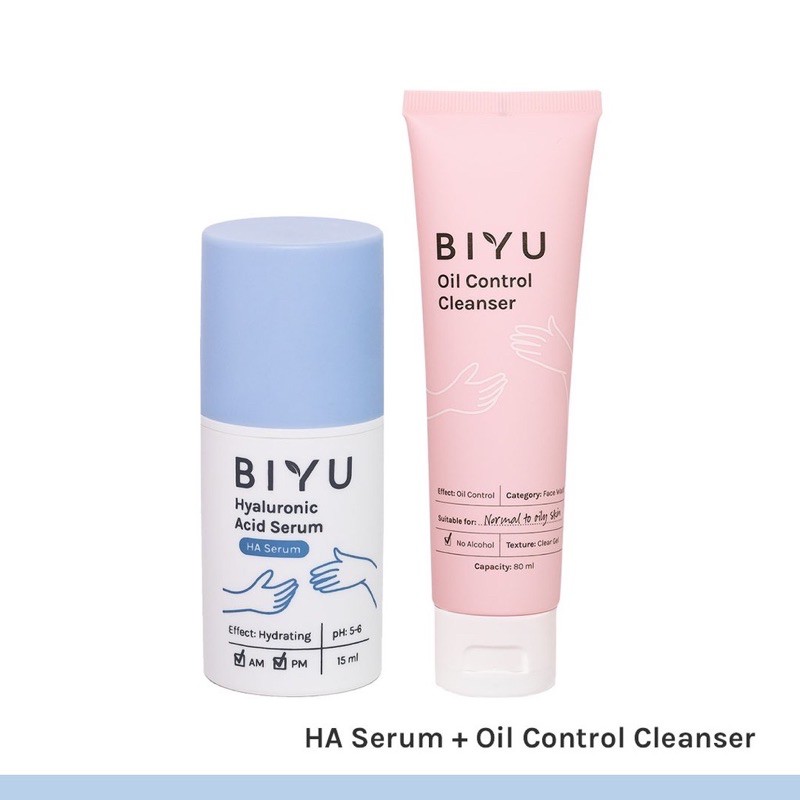 BUNDLING Biyu HA Serum + Cleanser