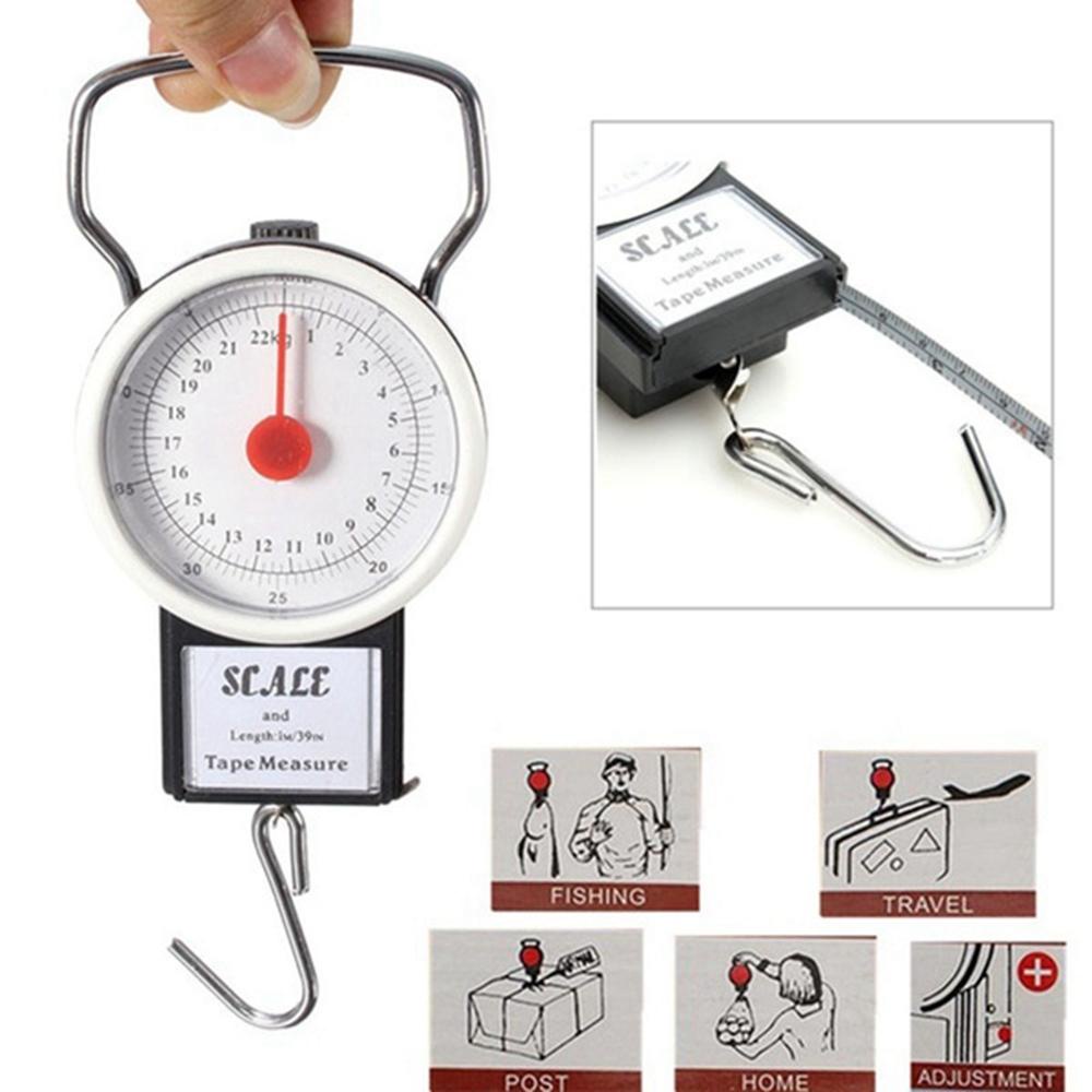 Lanfy Luggage Scale Portable Mini Dial Koper Ukur Bagasi Kait Gantung