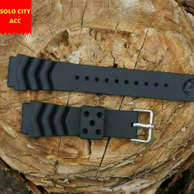 TALI JAM SEIKO DIVER 22MM RUBBER STRAP WATCH TALI JAM TANGAN SEIKO DIVER 22mm