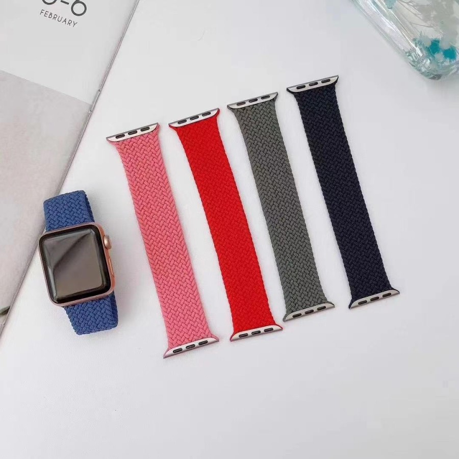 Strap Apple Watch Nylon 1:1 Original Premium Iwatch Strap Solo Nylon Braided Loop