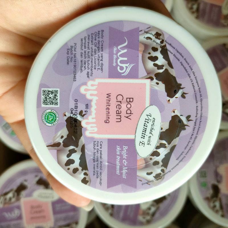 wub body cream 100gr, bleacing badan , wub skin beauty , bleacing badan / Wub Body cream (bleaching)