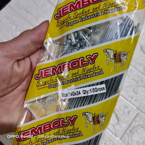 Spoke Jari Jari Ruji 14G x 245 mm Sepeda 24 Murni. CHROME. BESI 14G x 24