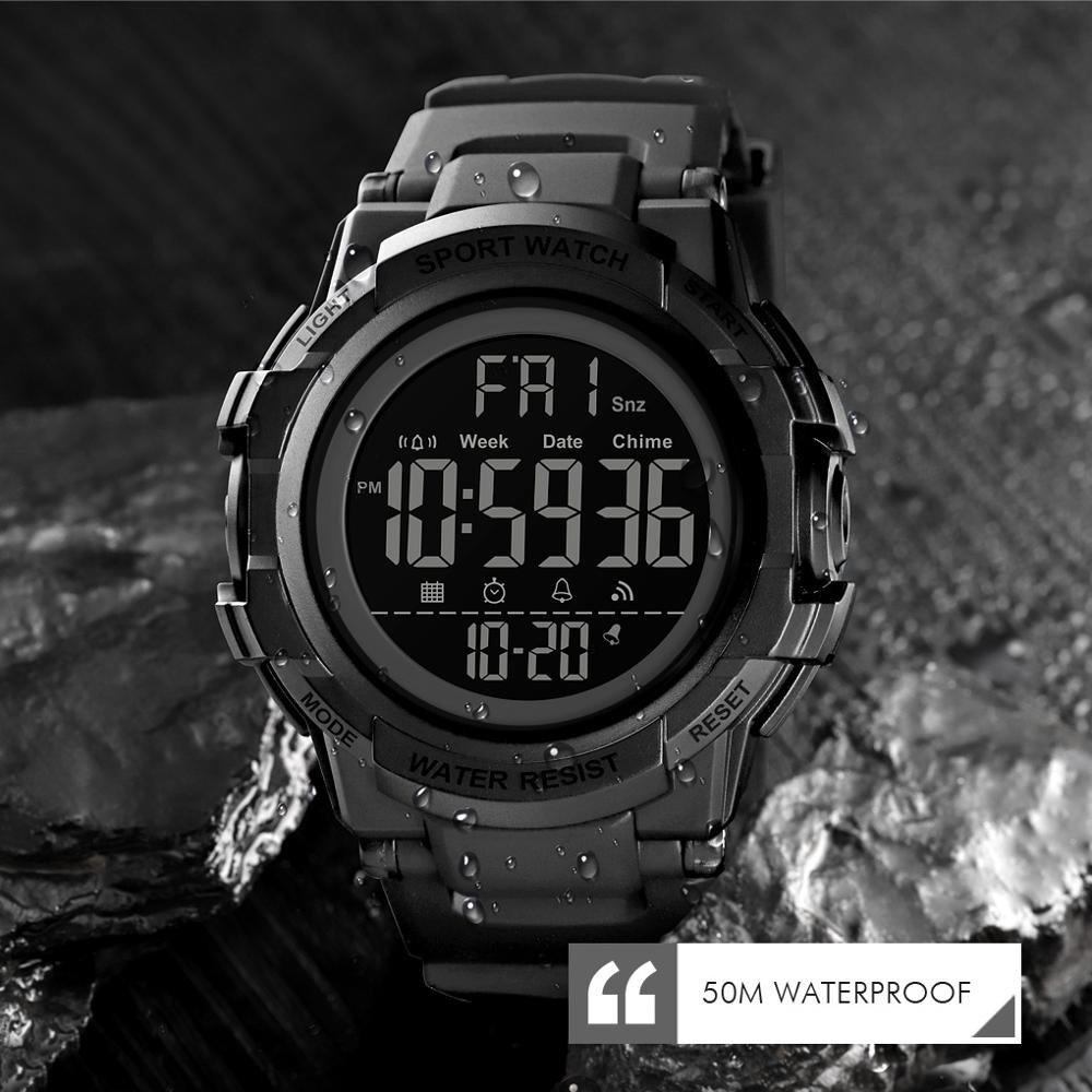 Jam Tangan Pria Original SKMEI 1568 Digital Sport Outdoor Waterproof 5 ATM