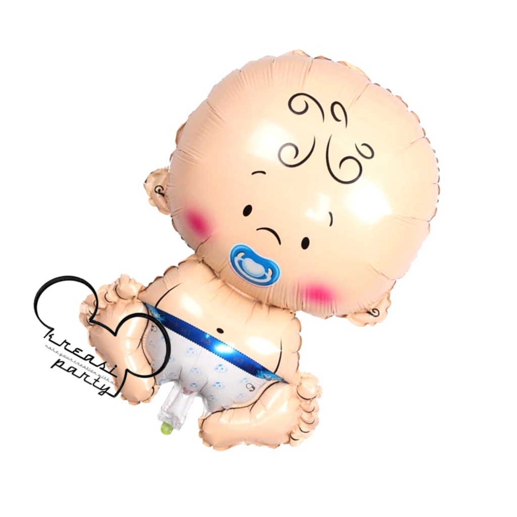 Balon Karakter Baby Boy / Balon Foil Baby Shower / Balon Baby Jumbo