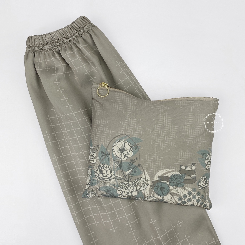 Mukena Travel Printing Miraya Royale Olive