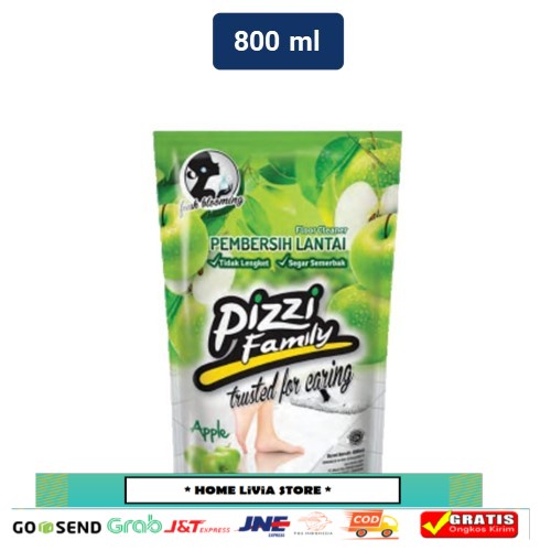 Pizzi Floor Cleaner Pembersih Lantai Apple 800 mL