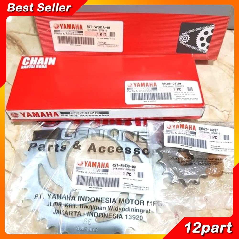 COD GEARSET GIR SET CHAINKIT GEAR GIR SET RANTAI F1ZR FORCE 1 F1 ZR 2T ORI ORIGINAL ASLI