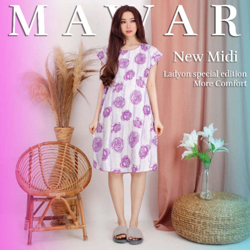 PROMO DASTER MIDI KEKINIAN HITS ANAK MUDA S M L LD 100 MURAH GROSIR REMAJA DEWASA ADEM MOTIF FLORAL 