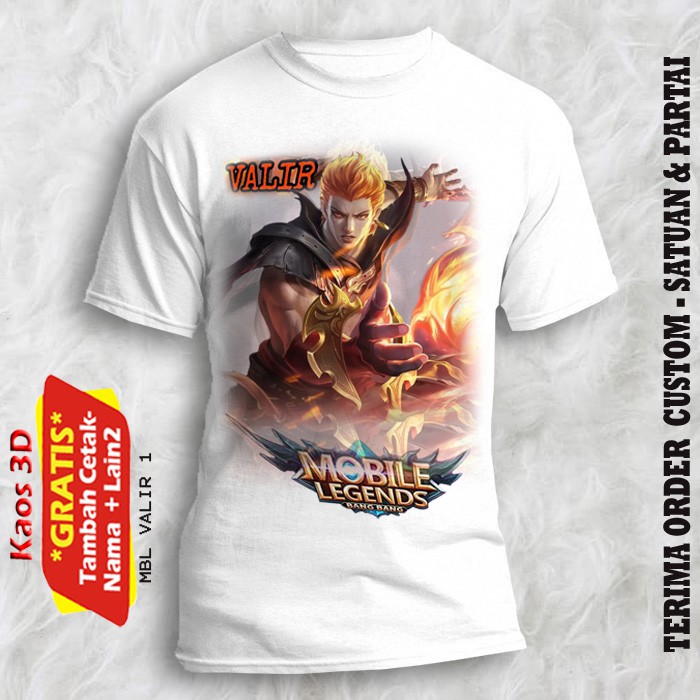 Bajua Anak dan Dewasa Gambar Game MOBILE LEGEND VALIR