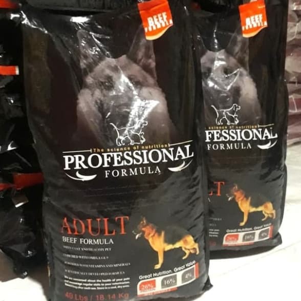 ( EXSPEDISI ) Professional Dog Beef Formula18kg