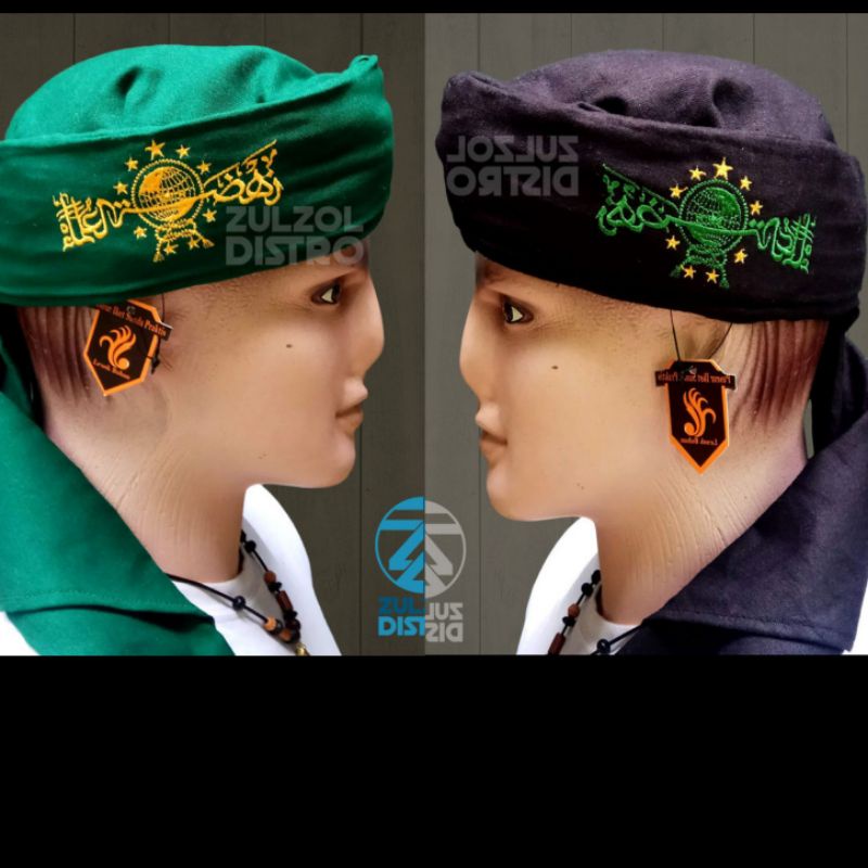 Peci Sorban Imamah Siap Pakai Logo Nahdlatul Ulama (NU) kualitas Premium - sorban - sorban yaman - p