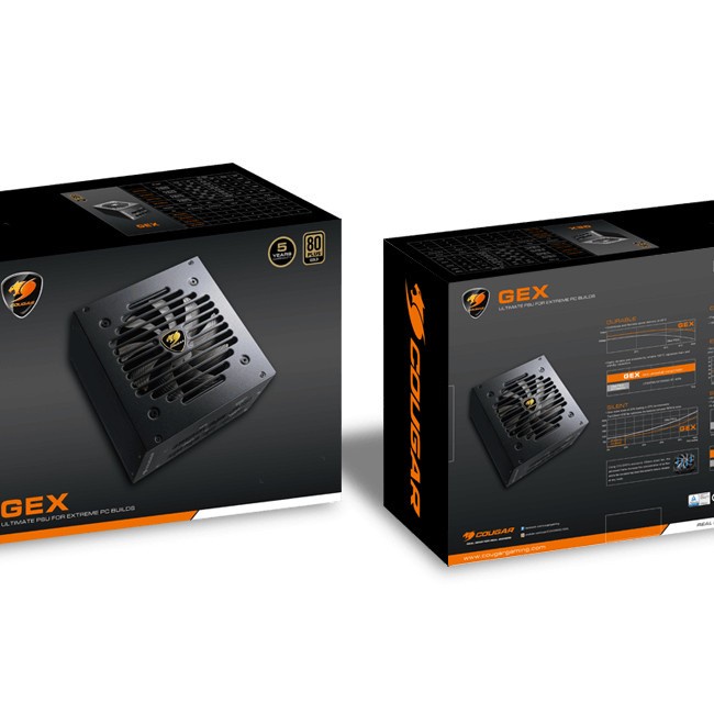 Power Supply Cougar GEX-850 850W Gold 80+ - PSU 850W Cougar GEX850 Gold Modular 80+