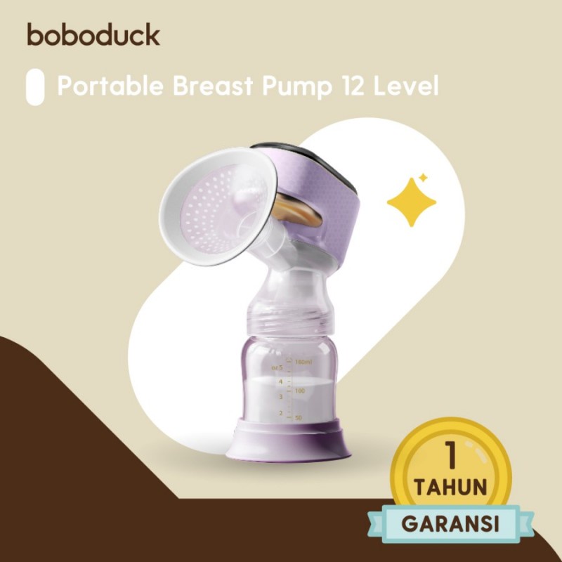 Boboduck Pompa ASI Single Electric Breast Pump Portable 12 Level