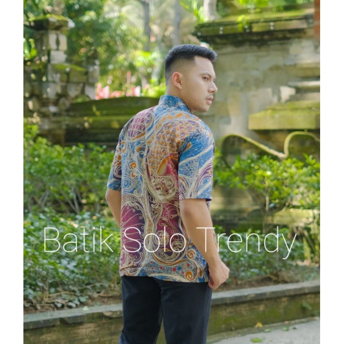 TRENDY 101 KEMEJA BATIK LENGAN PENDEK KAIN HALUS MURAH