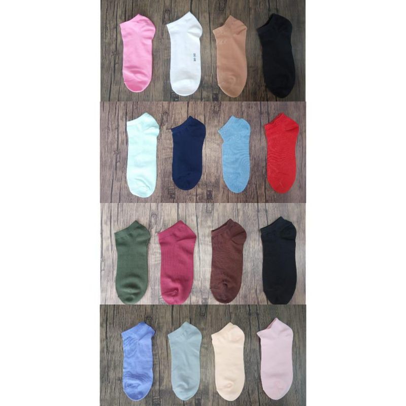 KAOS KAKI MATA KAKI DEWASA POLOS MK/SEMATA KAKI PENDEK UNISEX/ANKLE LOWCUT-4