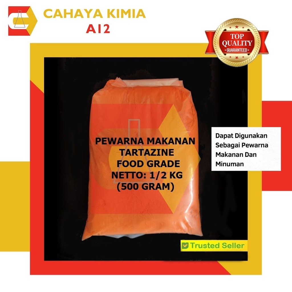

Perwarna Makanan Tartazine - UNICOL (CI 19140) 500 gram (1/2 kg)