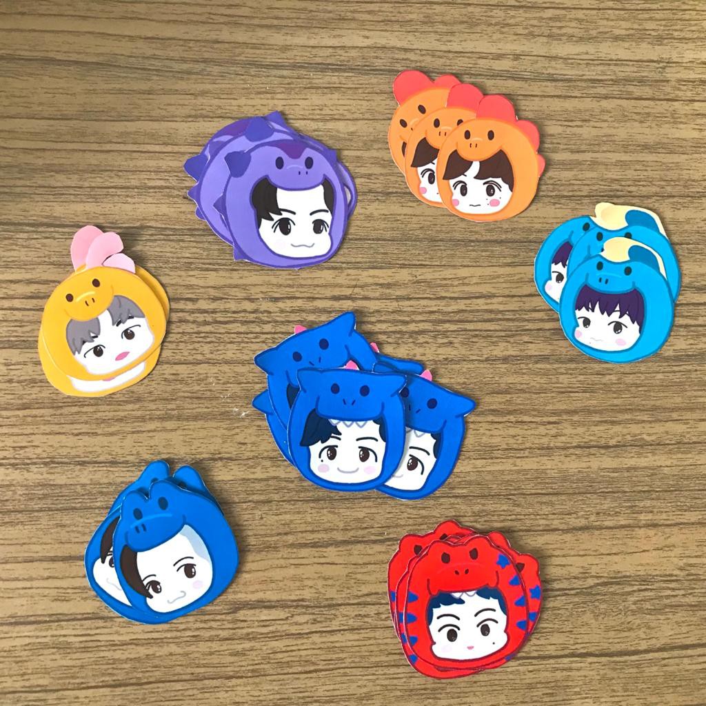 STICKER NCT DREAM X PINKFONG DINO | MEBER NCT | TWILARTS.ID