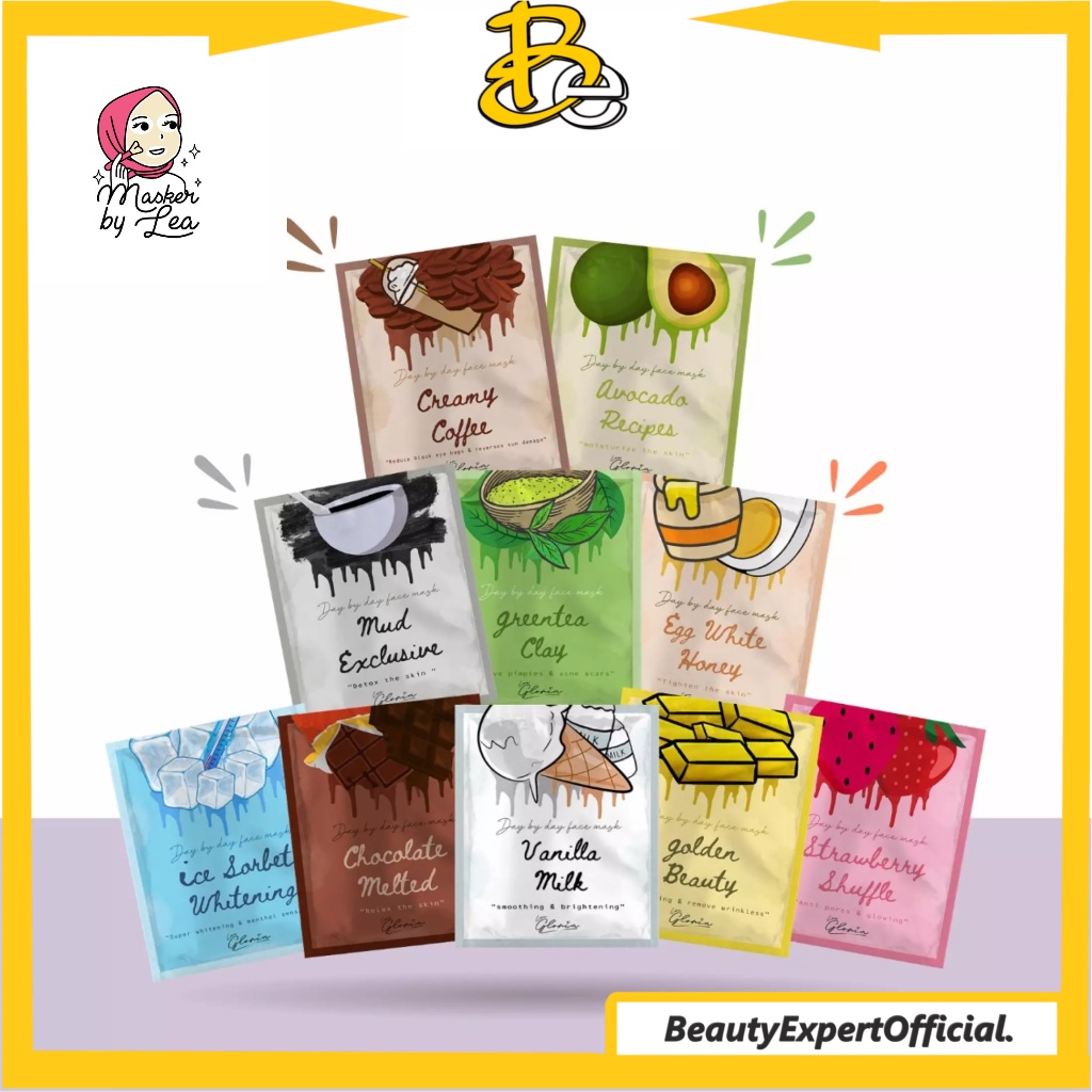 ⭐️ Beauty Expert ⭐️ Masker Bubuk Organik by LEA Gloria Travel Size 10 gr 20 gr 50 gr All Variants
