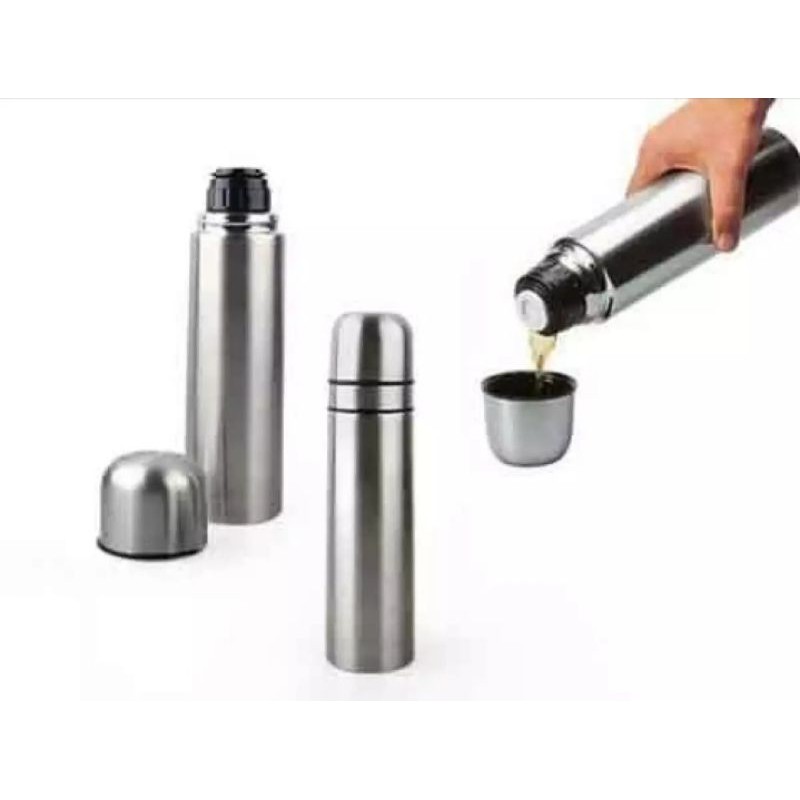 TERMOS STAINLESS DOUBLE LAPIS stainless steel motif pilihan termos air panas dan dingin kap500-750ml