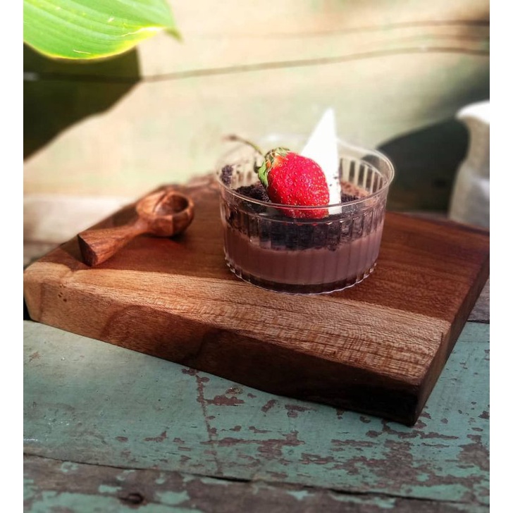 Wood Slice/Piring Kayu Rustic Kayu Jati