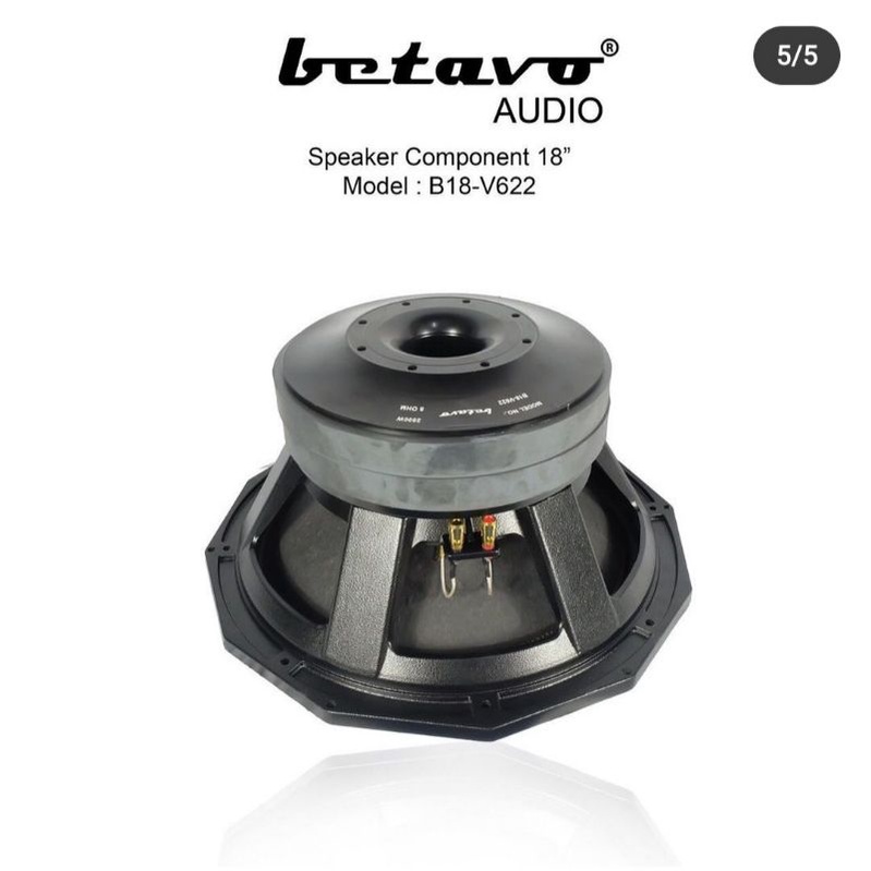 SPEAKER BETAVO B18 V622 Double Magnet 18 INCH COCOK UNTUK BALAP DAN LAPANGAN AUDIO PROFESIONAL