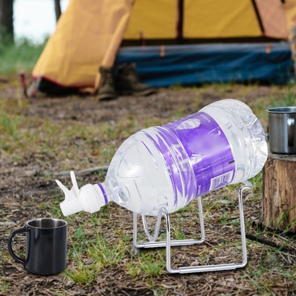 [Elegan] 5l Botol Air Berdiri Kantor Rumah Digunakan Portabel Spigot Outdoor Camping Water Bucket Rack