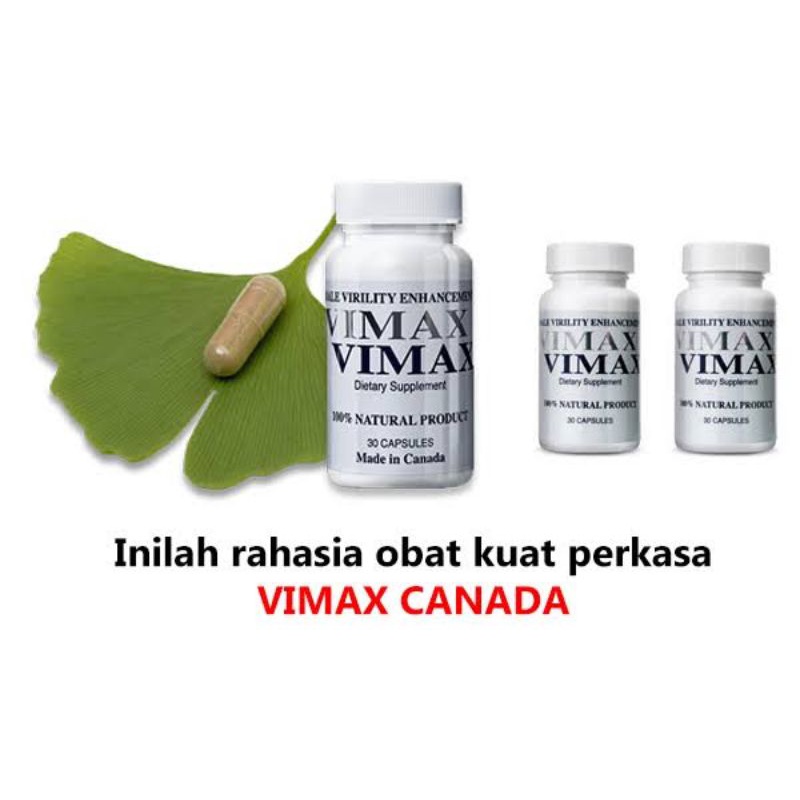 VIMAX Asli Original Obat Penambah Stamina besar dan panjang Permanen isi 30 kapsul