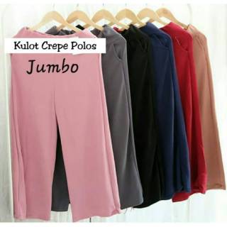  CELANA  KULOT  PANJANG JUMBO BAHAN  CREPE  CELANA  WANITA JUMBO 