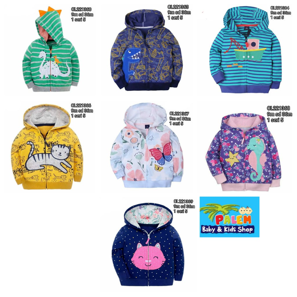 Jaket Mantel Bayi Anak usia 9M-3T Catell Boy and Girl